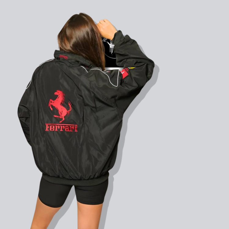 F1 Ferrari Racing Jacket Black - Unisex