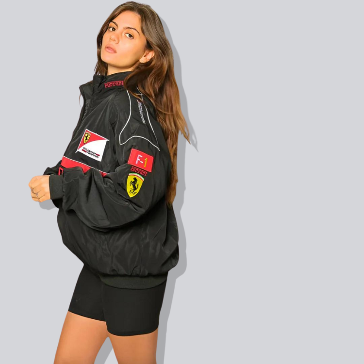 F1 Ferrari Racing Jacket Black - Unisex