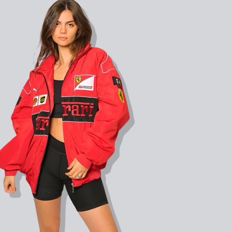 F1 Ferrari Racing Jacket Red - Unisex